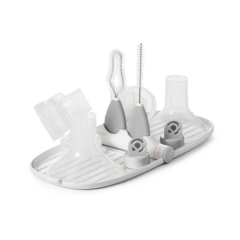 Breast Pump Parts Drying Rack with Detail Brushes I3