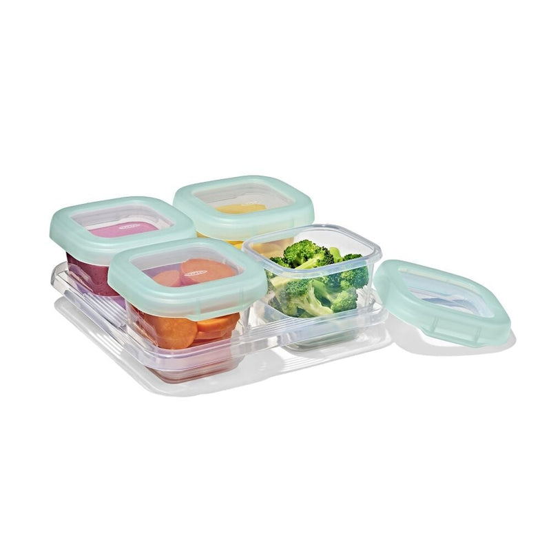 Baby Blocks Food Storage Containers (6 oz) - Opal U7