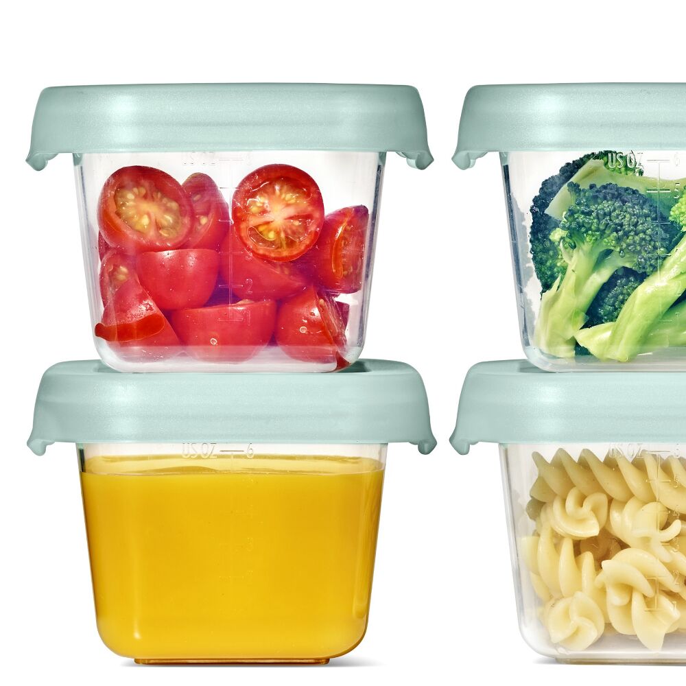 Baby Blocks Food Storage Containers (6 oz) - Opal U7