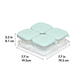 Silicone Baby Blocks Food Storage Containers (4 oz) - Opal T8